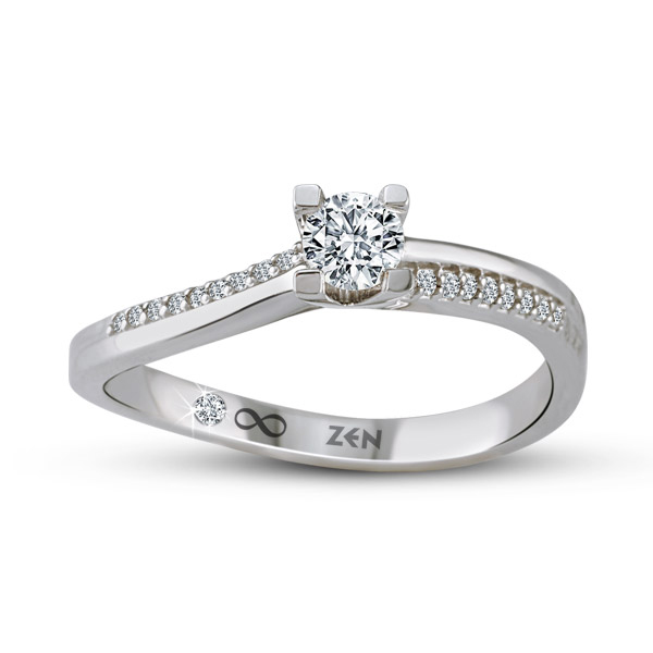 0,40ct Diamond Solitaire Ring