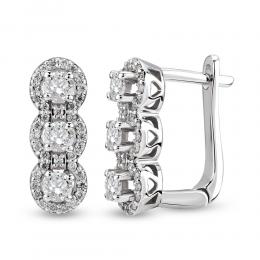 0,64ct Diamond Solitaire Earrings 