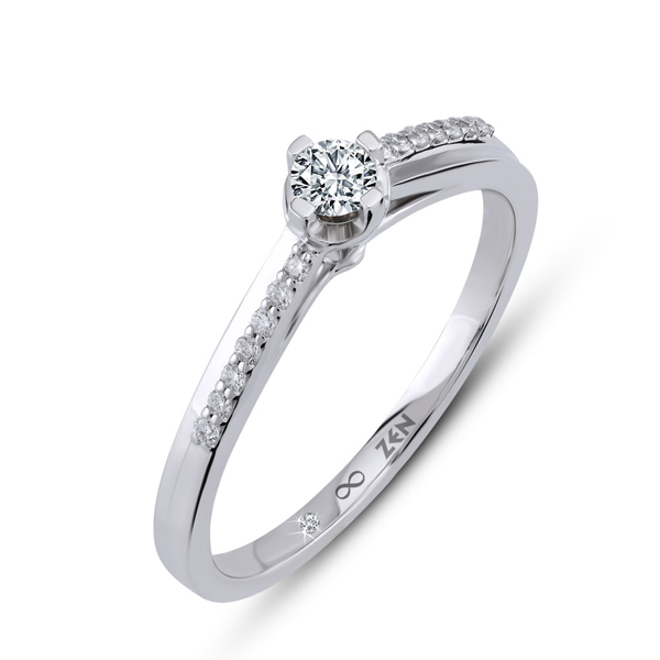 0,38ct Diamond Solitaire Ring