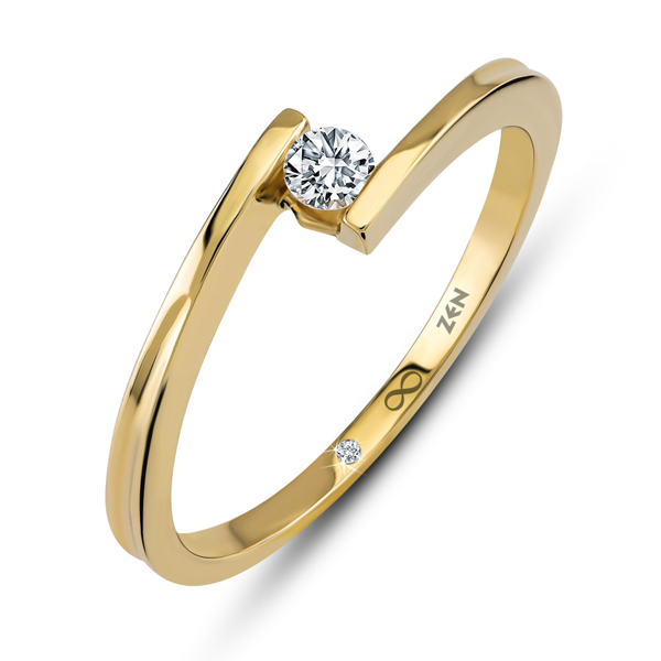 0,09ct Diamond Solitaire Ring