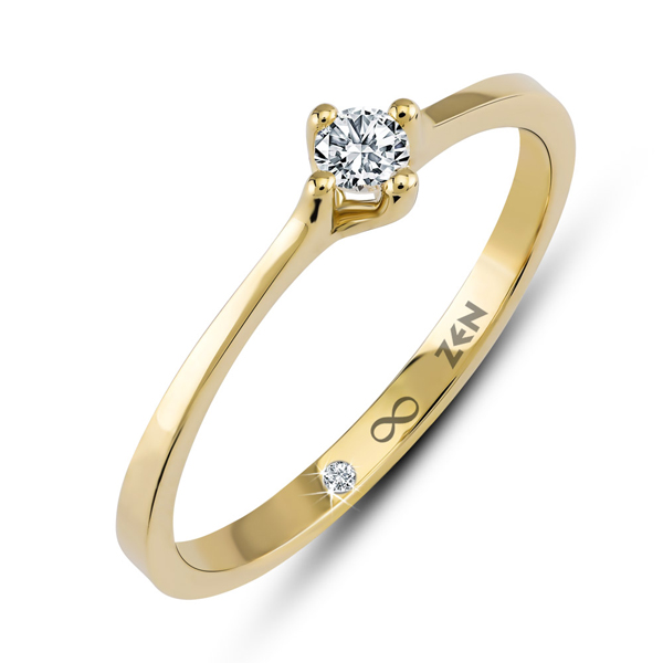 0,09ct Diamond Solitaire Ring