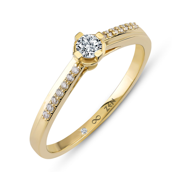 0,16ct Diamond Solitaire Ring