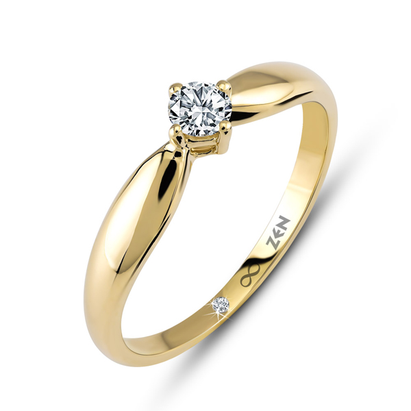 0,13ct Diamond Solitaire Ring