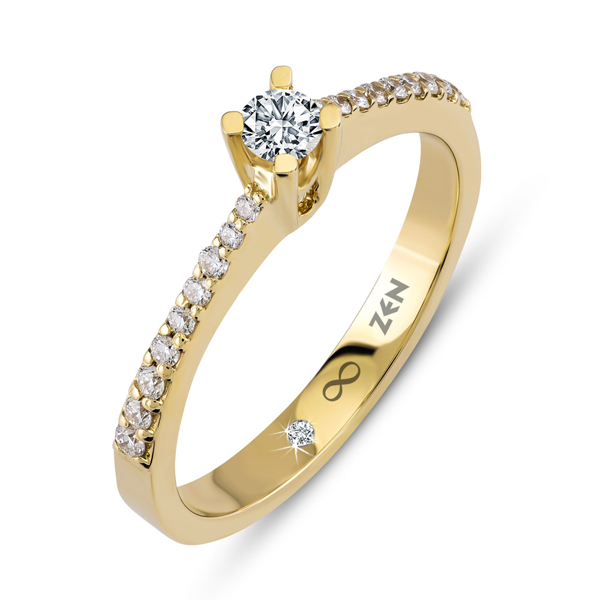 0,24ct Diamond Solitaire Ring