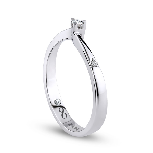 0,06ct Diamond Solitaire Ring