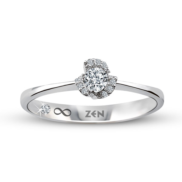 0,14ct Diamond Solitaire Ring