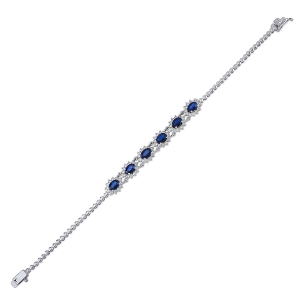 1,52ct Diamond Sapphire Bracelet