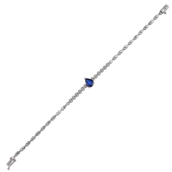 0,30ct Diamond Sapphire Bracelet