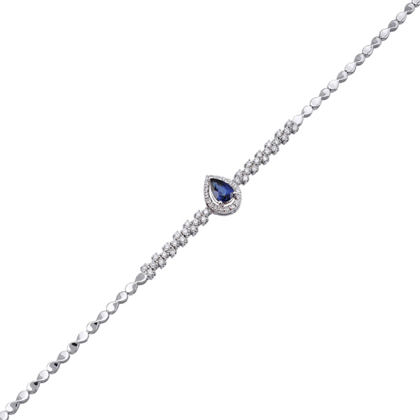 0,40ct Diamond Sapphire Bracelet