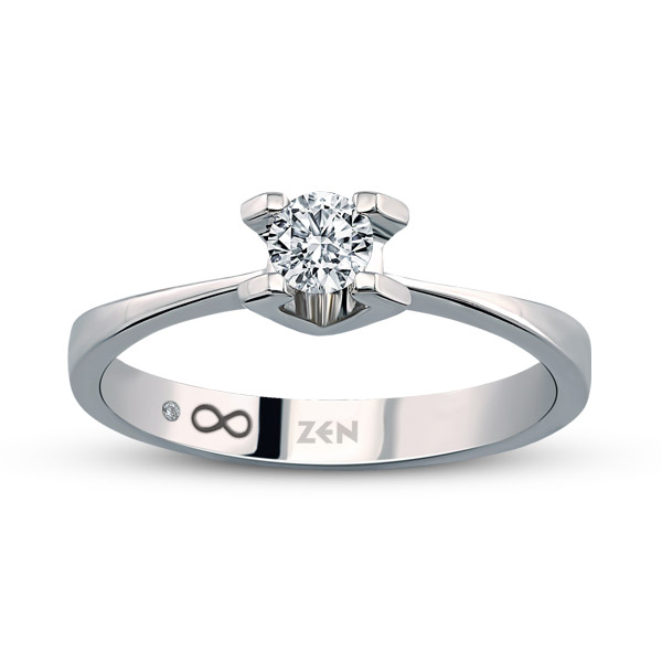 0,21ct Diamond Solitaire Ring