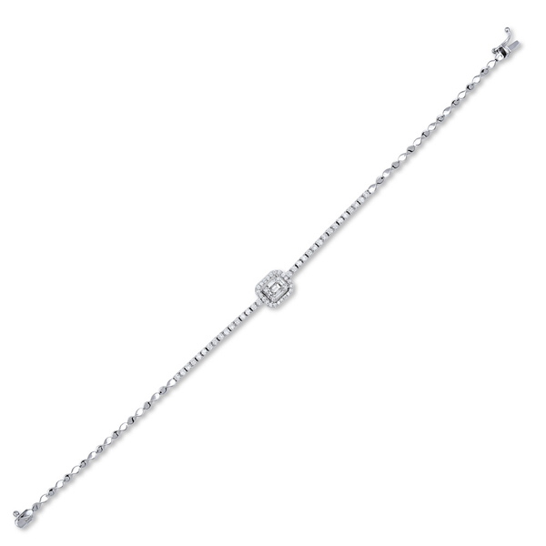 0,65ct Baguette Diamond Bracelet