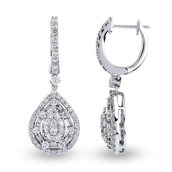 1,88ct Baguette Diamond Earrings