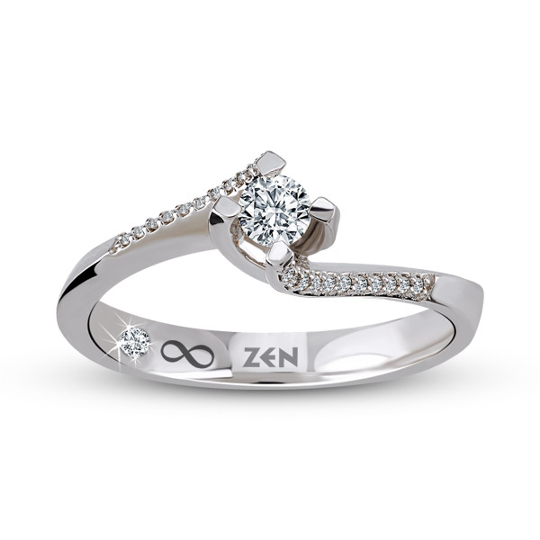 0,15ct Diamond Solitaire Ring