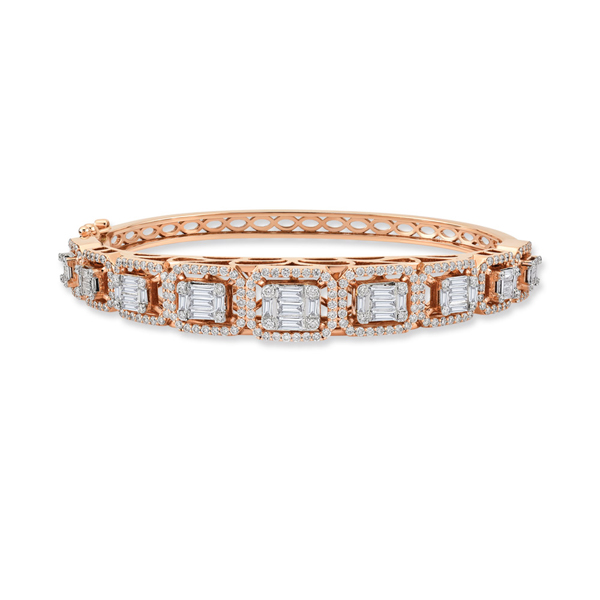 2,88ct Baguette Diamond Bangle