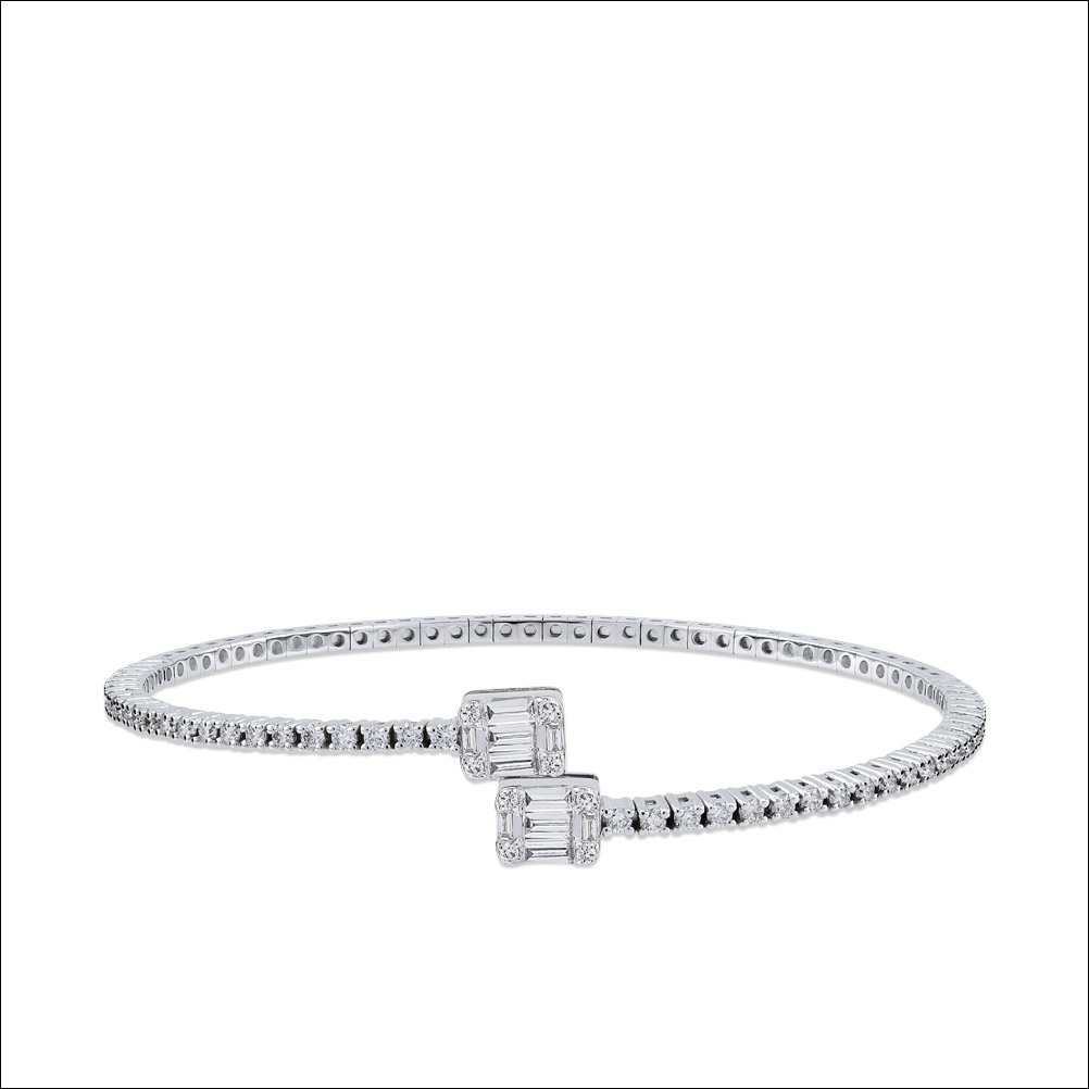 1,37ct Baguette Diamond Bangle