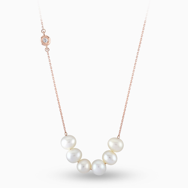 0,02ct Diamond White Pearl Pendant